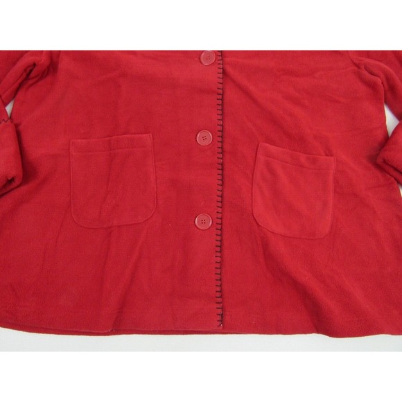Tudor Court Red Fleece Long-Sleeve Jacket - Picture 3 of 16